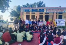 चिंतपूर्णी : रैली के माध्यम से सड़क सुरक्षा नियमो के प्रति किया जागरूक