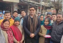 काँगड़ा : नगरोटा बगवां पहुंचने पर RS बाली का भव्य स्वागत