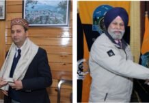 चम्बा : बिक्रम सिंह ने उपायुक्त चम्बा व पुलिस अधीक्षक चम्बा के साथ की शिष्टाचार भेंट
