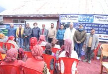 एनएचपीसी द्वारा किया गया पशुपालन एवं सेब पौधारोपण पर प्रशिक्षण कार्यक्रम आयोजित