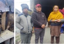 भरमौर : भरमौर उपमंडल में बिजली के शार्ट सर्किट से जला दो मंजिला मकान