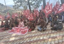 निरमंड : केंद्र सरकार के खिलाफ किसान सभा का विरोध प्रदर्शन सौंपा ज्ञापन