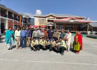 राजगढ़ : राजगढ़ विद्यालय में किया गया बॉलीबाल प्रतियोगिता का आयोजन