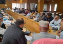 भरमौर : टीएडीपी से संबंधित अधिकारियों के साथ परिचयात्मक बैठक आयोजित