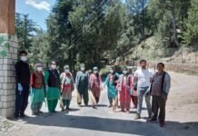 किन्नौर : किन्नौर के शुदारंग पंचायत में चलाया गया सफाई अभियान