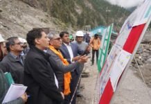 भावानगर : मुख्य सचिव ने जल विद्युत परियोजना के निर्माण कार्य का लिया जायजा