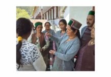 किन्नौर : ग्राम पंचायत रोघी में की गई जल की गुणवत्ता की जांच