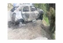 चंबा : चंबा-जोत मार्ग पर कार में लगी आग, बीएसएफ जवान की मौत