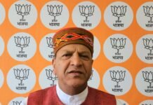 शिमला : सरकार वर्षा और ओलावृष्टि से हुए नुकसान की करें भरपाई : बिंदल