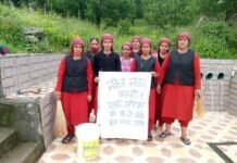 निरमंड : महिला मंडल बसवारी ने चलाया स्वच्छता अभियान