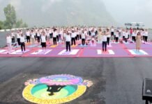 रामपुर : नाथपा- झाकड़ी परियोजना में हर्षोल्लास से मनाया अंतराष्ट्रीय योग दिवस