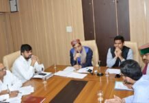 सिरमौर : जल संरक्षण के तहत निर्माण कार्यो की समीक्षा बैठक हुई आयोजित