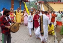 छोगटाली में कलश यात्रा से आरंभ हुई शिवपुराण कथा