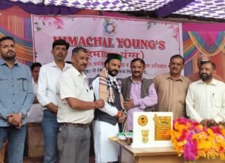 नौहराधार में हिमाचल यंगस द्वारा चलाई जा रही प्रतियोगिताओं का शुभारंभ