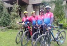 700 किलोमीटर का सफर कर मनाली पहुंचे साइकलिस्ट