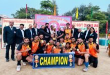 अंतर महाविद्यालय पुरुष बॉलीबॉल चैंपियनशिप संपन्न, जी.सी संजौली ने मारी बाज़ी