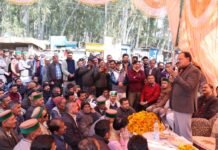 शिलाई विधानसभा क्षेत्र में विभिन्न परियोजनाओं पर खर्च किए जा रहे 100 करोड़