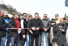 सोलंगनाला में राज्य स्तरीय स्कीइंग एंड स्नो बोर्ड चैम्पियनशिप का हुआ शुभारंभ