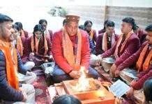 डीएवी पब्लिक स्कूल मनाली में गुडलक हवन का आयोजन