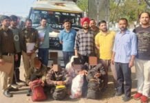 सिरमौर :- मोबाइल चोरी मामले में नेपाल बॉर्डर पर चार आरोपियों को धर दबोचा