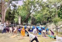 श्री रेणुका जी में मनाया गया योग दिवस