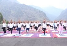 नाथपा झाकड़ी हाइड्रो पावर स्टेशन में मनाया अंतर्राष्ट्रीय योग दिवस