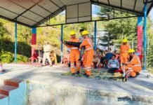 संगडाह व नौहराधार जिला सिरमौर में मॉक ड्रिल व जन-जागरूकता कार्यक्रम का हुआ आयोजन