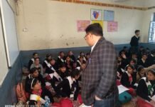 राजगढ़ एस डी एम द्वारा पीएम श्री राजकीय वरिष्ठ माध्यमिक पाठशाला राजगढ़ का किया गया अचोक निरीक्षण।