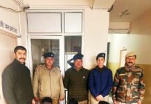 ड्रिफ्टवुड होम स्टे में 4 लोगों से 7.25 ग्राम चिट्टा व 38,500/- नगदी बरामद