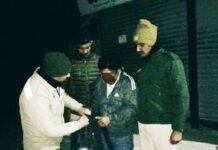 4.48 ग्राम चिट्टा/हेरोइन के साथ मोहाली पंजाब का 39 वर्ष व्यक्ति फागू चौक पर पकड़ा