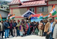 जनजातीय जिला किन्नौर के भूतपूर्व सैनिकों ने पहलगाम घटना के खिलाफ निकाली रैली