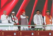 प्रधानमंत्री नरेन्द्र मोदी ने एसजेवीएन की 100 मेगावाट की नवा सौर विद्युत परियोजना का शिलान्यास किया