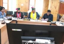 राजस्व मंत्री जगत सिंह नेगी ने किन्नौर जिला के स्थानीय क्षेत्र विकास व विशेष क्षेत्र विकास प्राधिकरण की बैठक की अध्यक्षता की