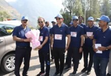 नाथपा झाकड़ी हाइड्रो पॉवर स्टेशन में एसजेवीएन के 38वें स्थापना दिवस पर मैराथन का आयोजन