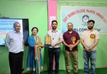 राजकीय महाविद्यालय पझौता में योग और ध्यान पर कार्यक्रम आयोजित