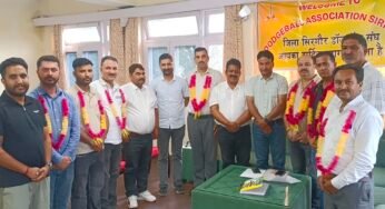 डॉजबॉल संघ सिरमौर के चुनाव संपन्न, विवेक शर्मा बने जिला प्रधान।