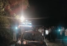 तुंगडी में कार में लगी भीषण आग, 7.5 लाख का नुकसान, चालक सुरक्षित