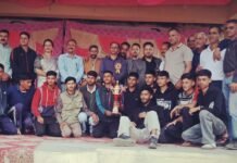 वॉलीबॉल में नौहराधार की ऐतिहासिक जीत — राजगढ़ को हराकर ट्रॉफी अपने नाम की