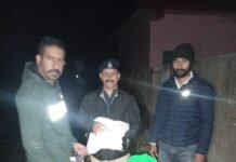 28 वर्षीय युवक से पुलिस ने बरामद की 1 किलो 4 ग्राम चरस