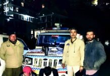 ठियोग में पुलिस की बड़ी कार्रवाई: कार से 26.030 ग्राम चिट्टा बरामद, दो गिरफ्तार