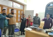 नाहन में ‘एंटी-चिट्टा अभियान’ को समर्थन, श्रम कल्याण विभाग के अधिकारियों-कर्मचारियों ने ली नशा मुक्ति की शपथ