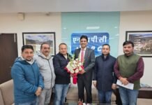 विधायक डॉ. जनकराज ने नई दिल्ली में एनएचपीसी अध्यक्ष से की शिष्टाचार भेंट, रोजगार व केंद्रीय विद्यालय की माँग रखी