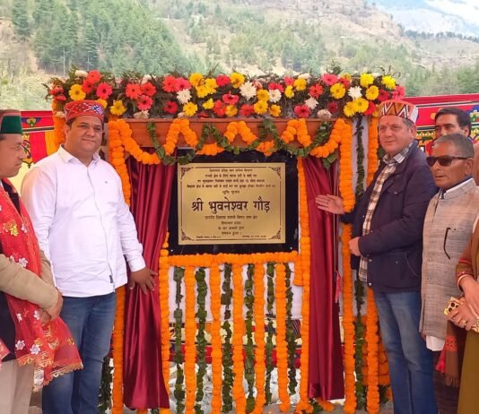 ब्यास की बाढ़ से सुरक्षा के लिए विधायक भुवनेश्वर गौड़ ने किया ₹5 करोड़ के कार्यों का शिलान्यास