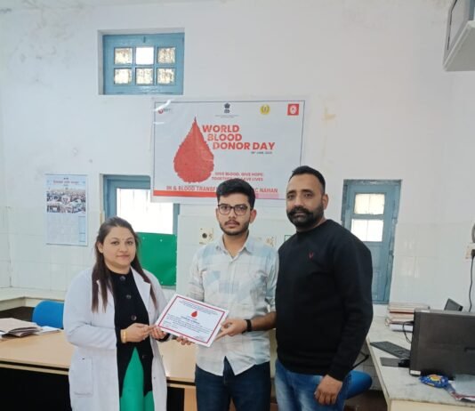ड्रॉप्स ऑफ़ हॉप्स के सदस्यों ने मार्च माह में किया 37 यूनिट रक्तदान