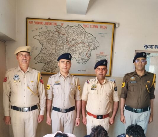 ठियोग में चिट्टा तस्करी पर बड़ा वार: 9 ग्राम हेरोइन के साथ 3 आरोपी गिरफ्तार