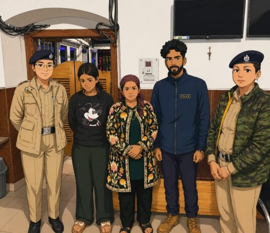 पंथाघाटी से लापता 62 वर्षीय महिला को पुलिस ने सकुशल ढूंढा, परिवार को सौंपा